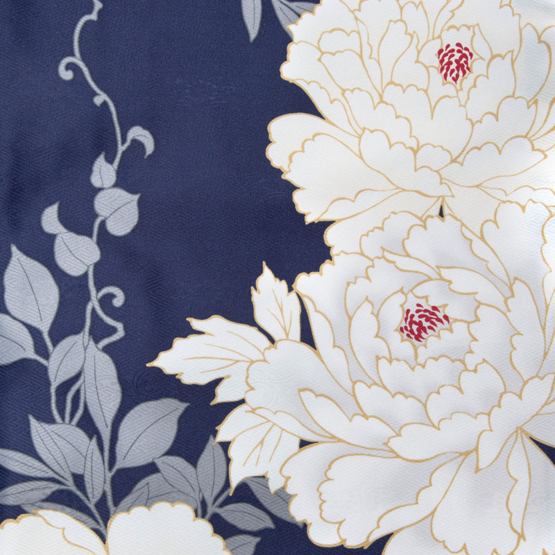  【SALE】 紺　白牡丹 レンタル 大学生袴 G946