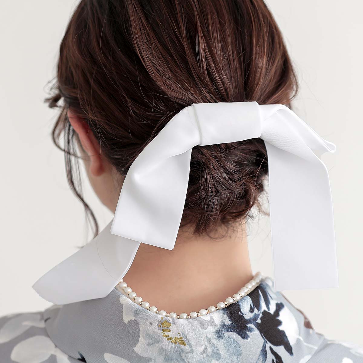  【SALE】 グレー　フラワー レンタル 大学生袴 G1035