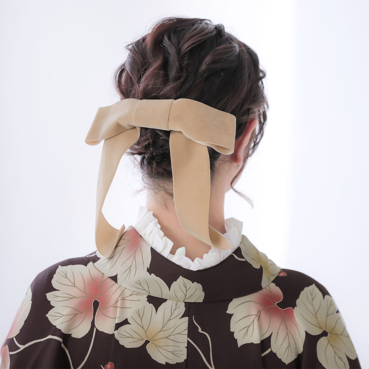  【SALE】 茶色　葡萄 レンタル 大学生袴 G924