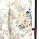  【SALE】 白　牡丹と花々 レンタル 振袖袴 R2080