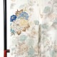  【SALE】 白　牡丹と花々 レンタル 振袖袴 R2080