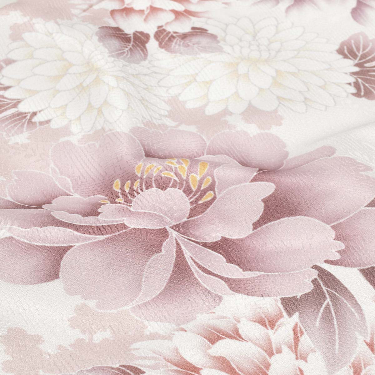  ピンクホワイト　菊牡丹 レンタル 大学生袴 G1006