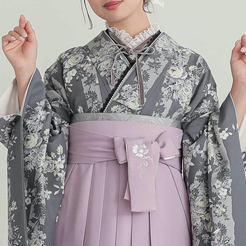  グレー ベロアリボン半衿 販売 半衿 hanbai-120