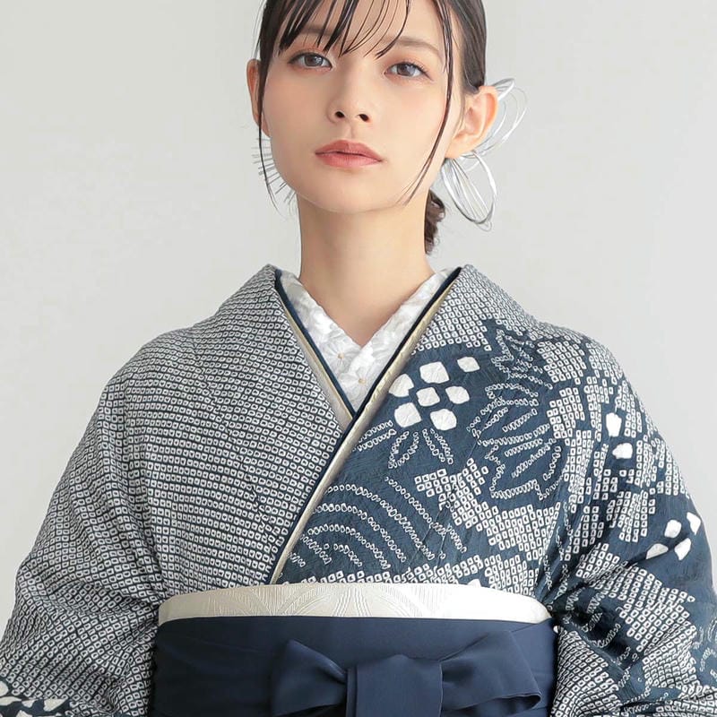  白 丸菊に立涌文 販売 半衿 hanbai-160