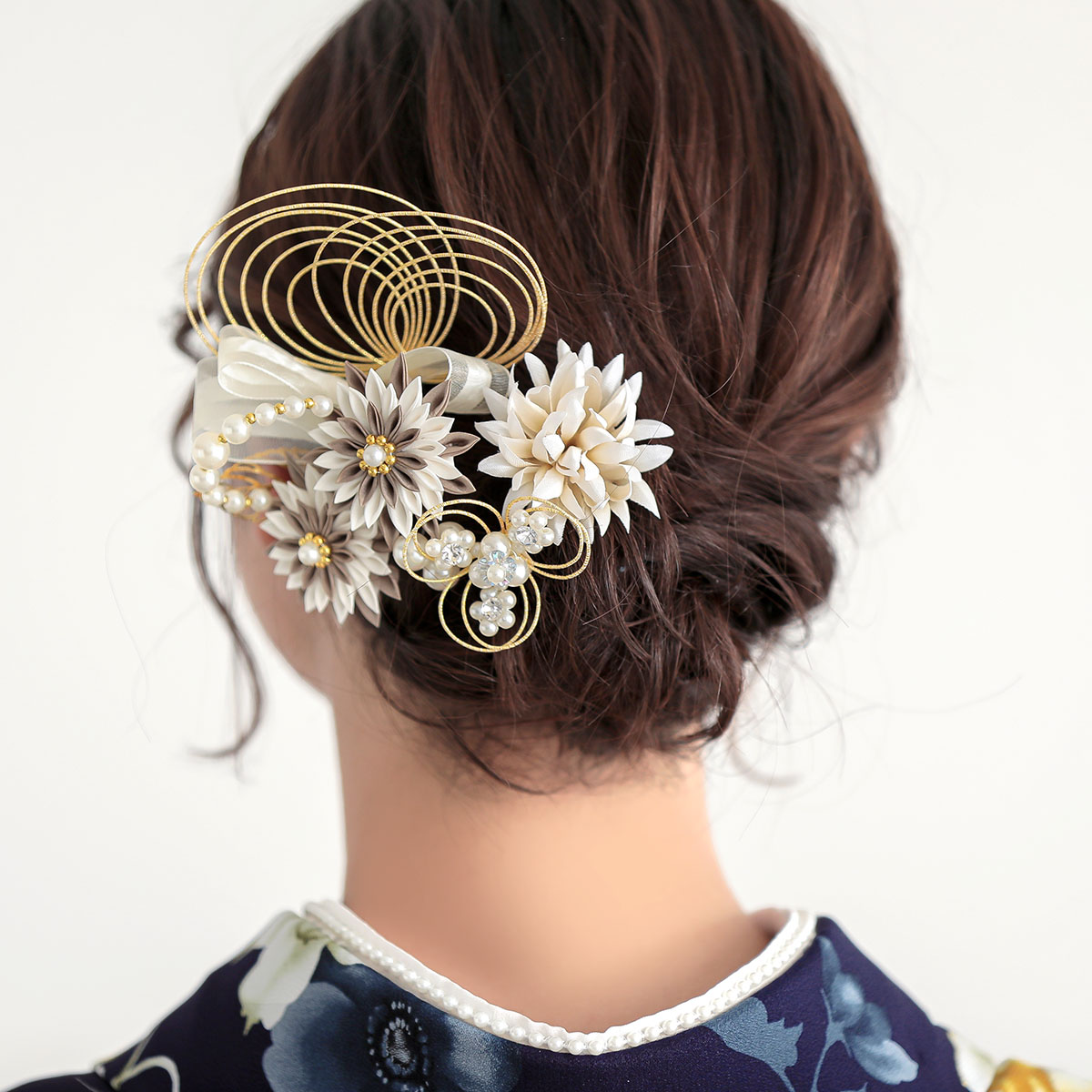 紅一点 ネイビー　セキチク レンタル 大学生袴 G1048