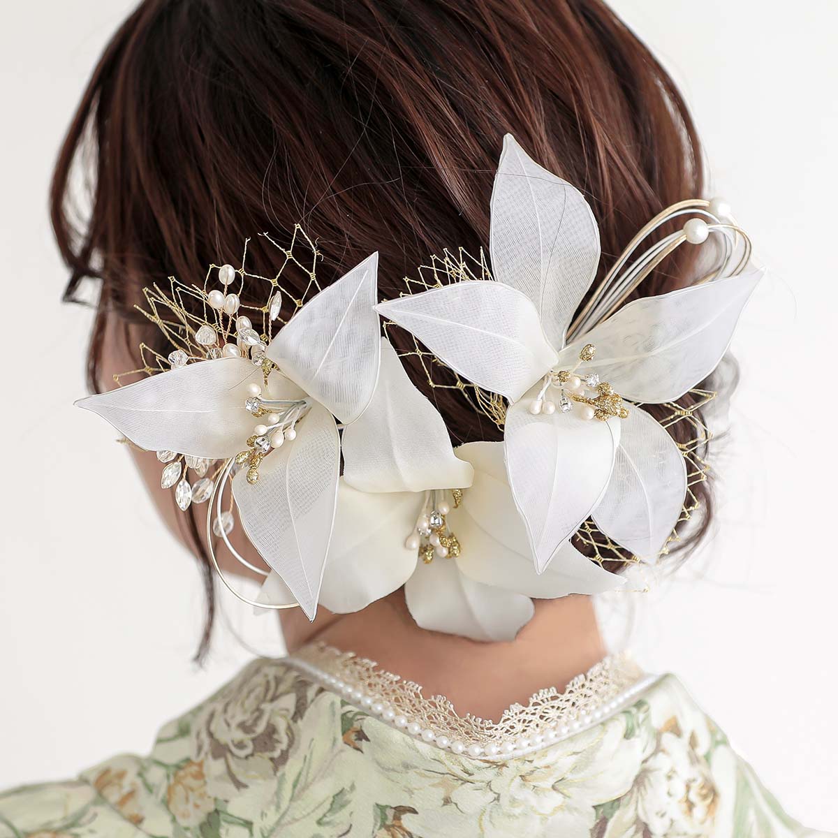 Kami Shibai オフホワイト　ロココ レンタル 大学生袴 G974