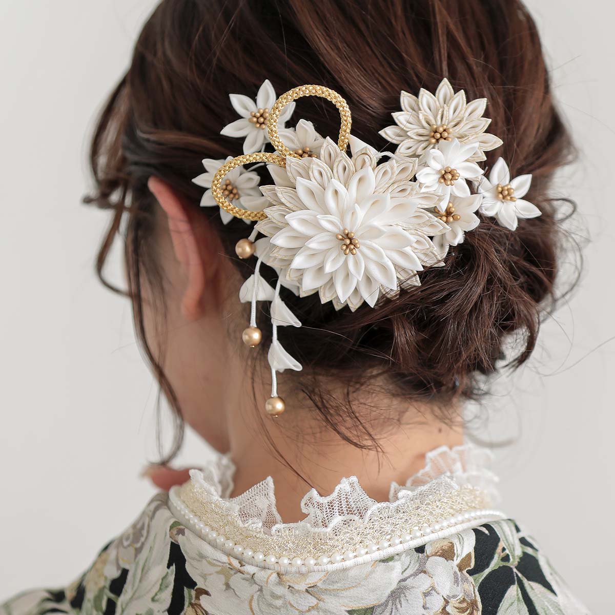 Kami Shibai 黒　ロココ レンタル 大学生袴 G973