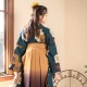  【SALE】 青緑　梅 レンタル 大学生袴 G932