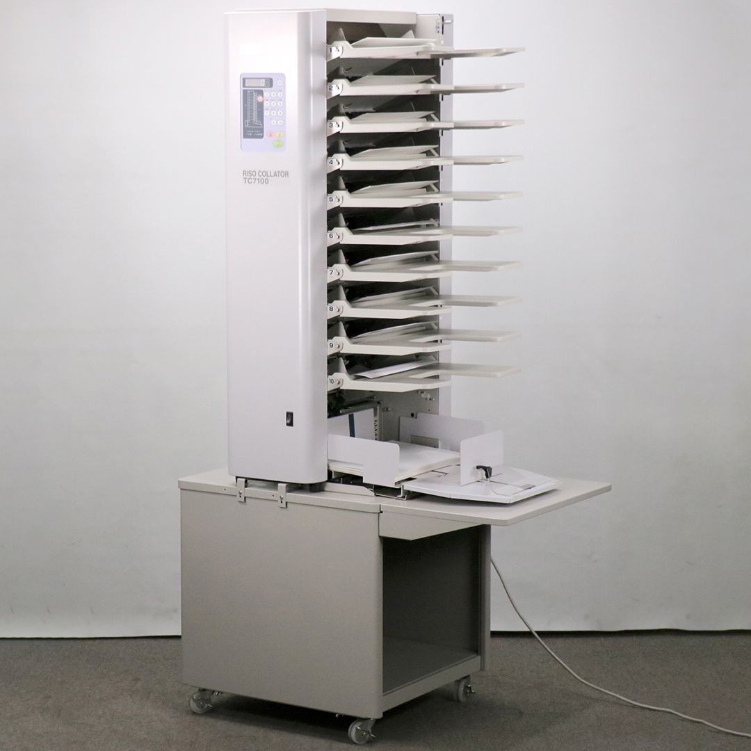 RISO 丁合機 TC7100 10段 コレータ (中古)