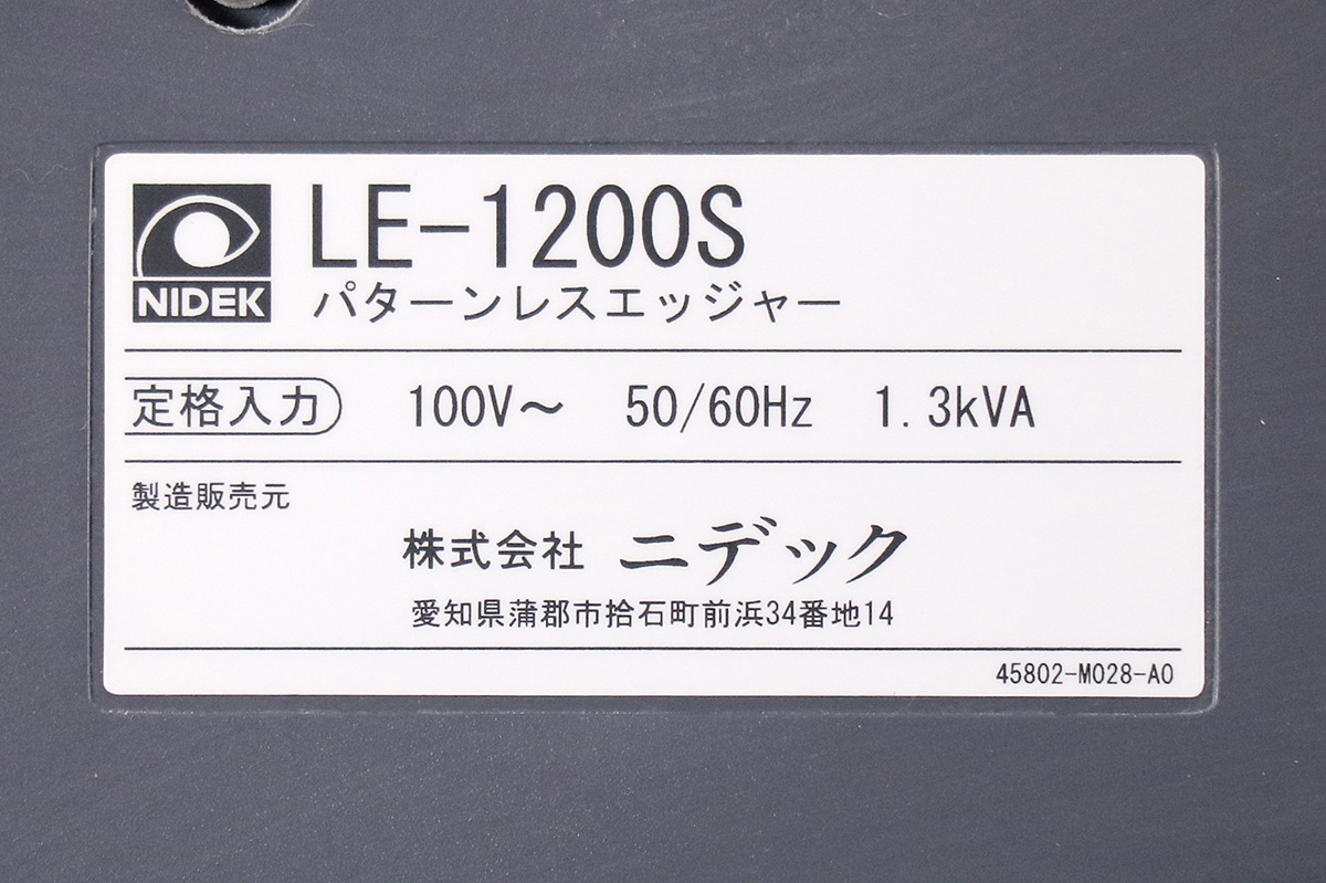 K  NIDEK ˥ǥå ѥ쥹å㡼 LE-1200S PL-4 S ᥬ 󥺲ù 󥺸ᵡ šS2508-6240