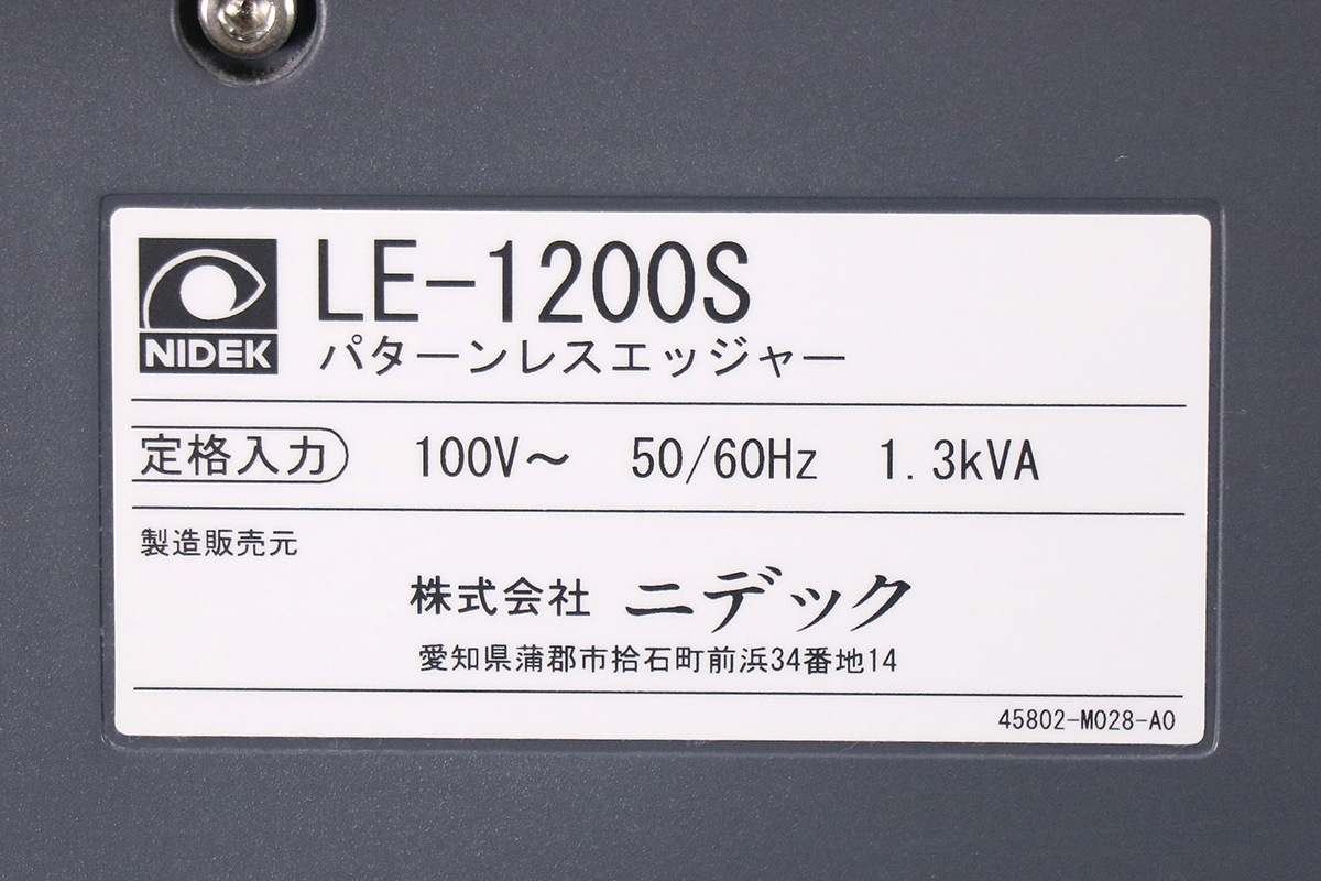 ڢ  NIDEK ˥ǥå ѥ쥹å㡼 LE-1200S PL-4 S ᥬ 󥺲ù 󥺸ᵡ šS2504-5918