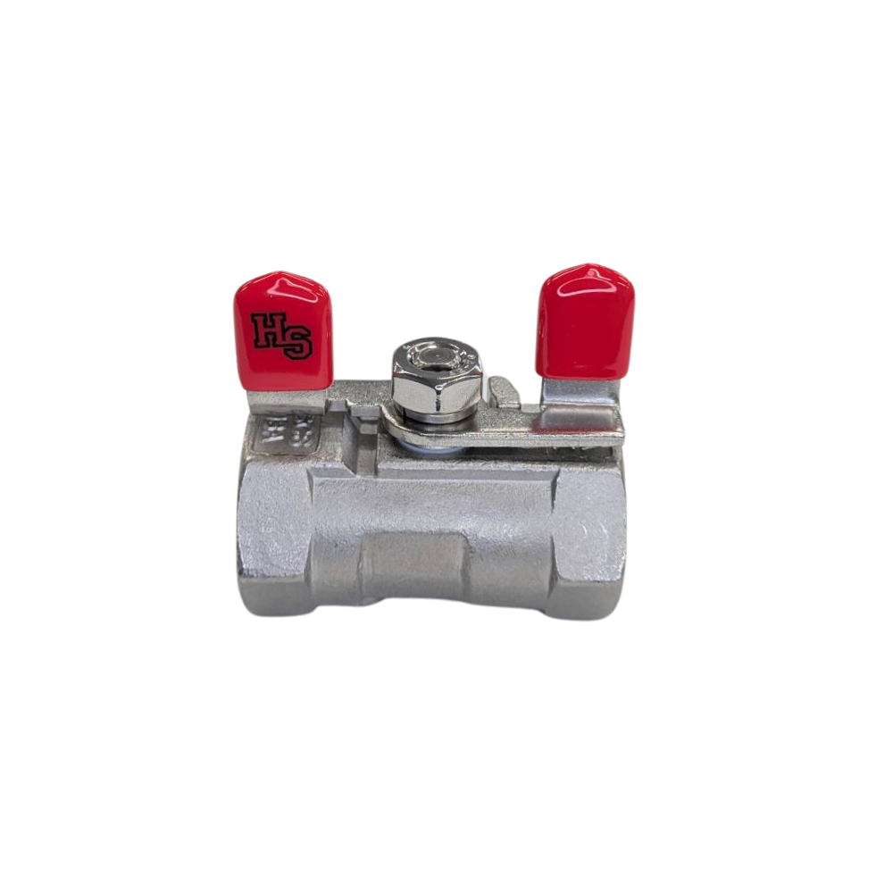 SBRW　ステンレス製ボールバルブ　SCS13A　蝶ハンドル　8A-25A