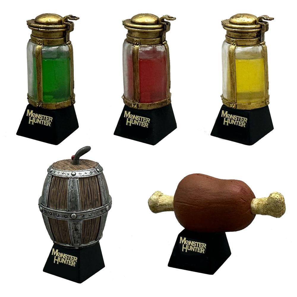 【複数購入可能】モンスターハンター デスクトップフィギュア アイテムマスコット (6個セット)