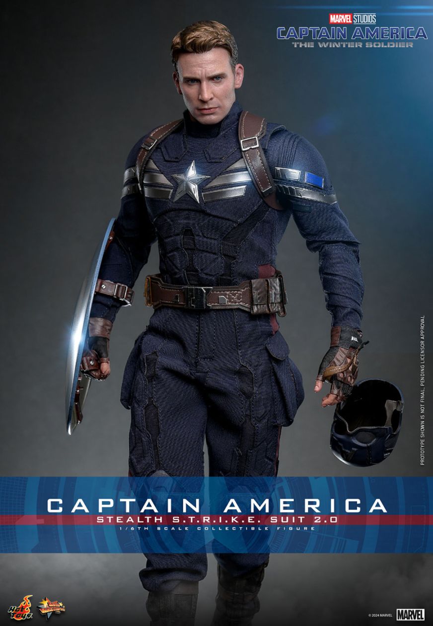 ホットトイズ　【ムービー・マスターピース】『キャプテン・アメリカ／ウィンター・ソルジャー』1/6スケールフィギュア　キャプテン・アメリカ（ステルス・スーツ／2.0版）