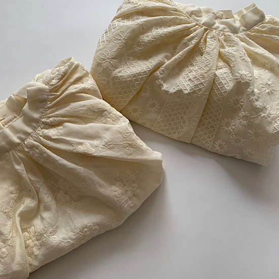 floral embroidery rompers(花柄刺繍ロンパース)
