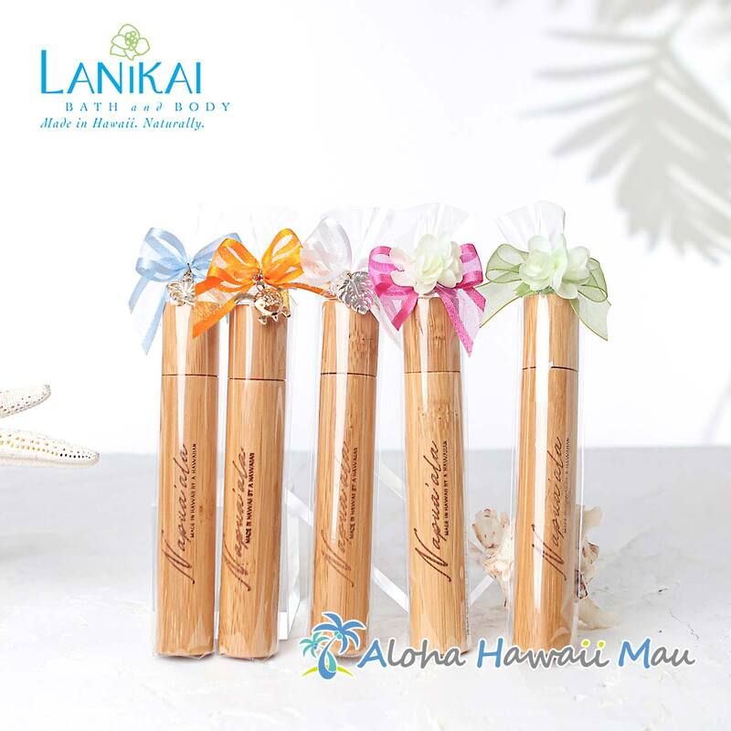 ロールオンパフューム 14.5ml 5つの香り〈チャーム付リボンラッピング〉ハワイギフト Napua'ala ナプアアラ