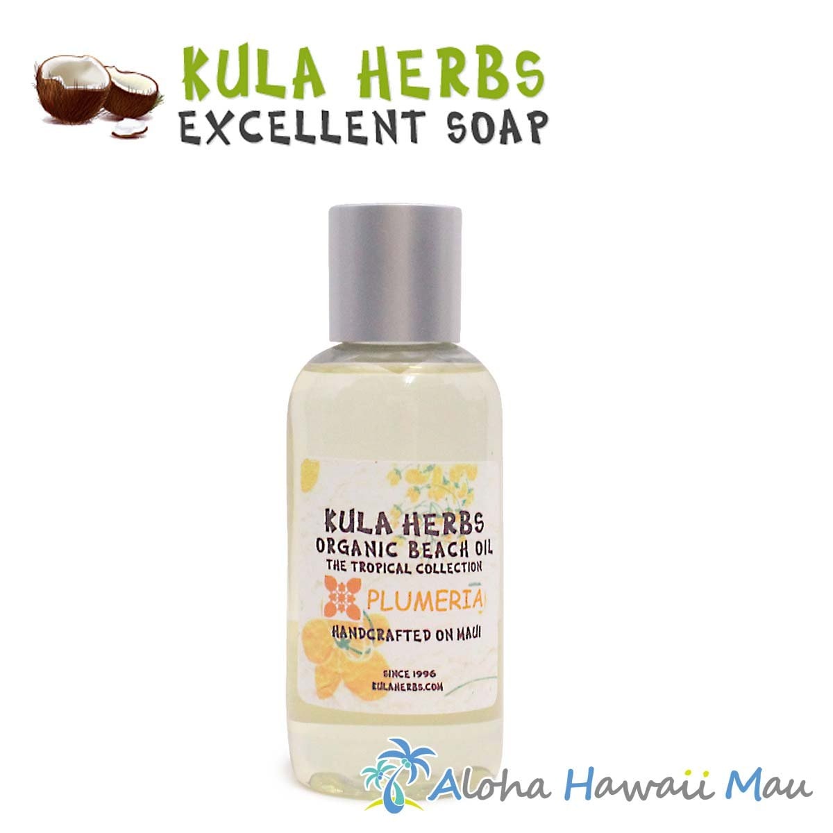 Kula Herbs クラハーブス オーガニックビーチオイル ボディオイル プルメリアの香り 118ml