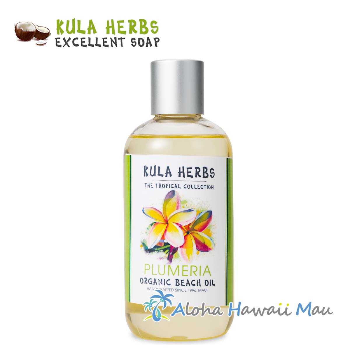 Kula Herbs クラハーブス オーガニックビーチオイル ボディオイル プルメリアの香り 212ml