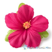 フラダンス 髪飾り ハイビスカス 1P ローズ