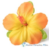 フラダンス 髪飾り ハイビスカス 1P オレンジ