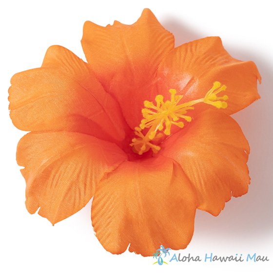 ハイビスカスヘアクリップ オレンジ