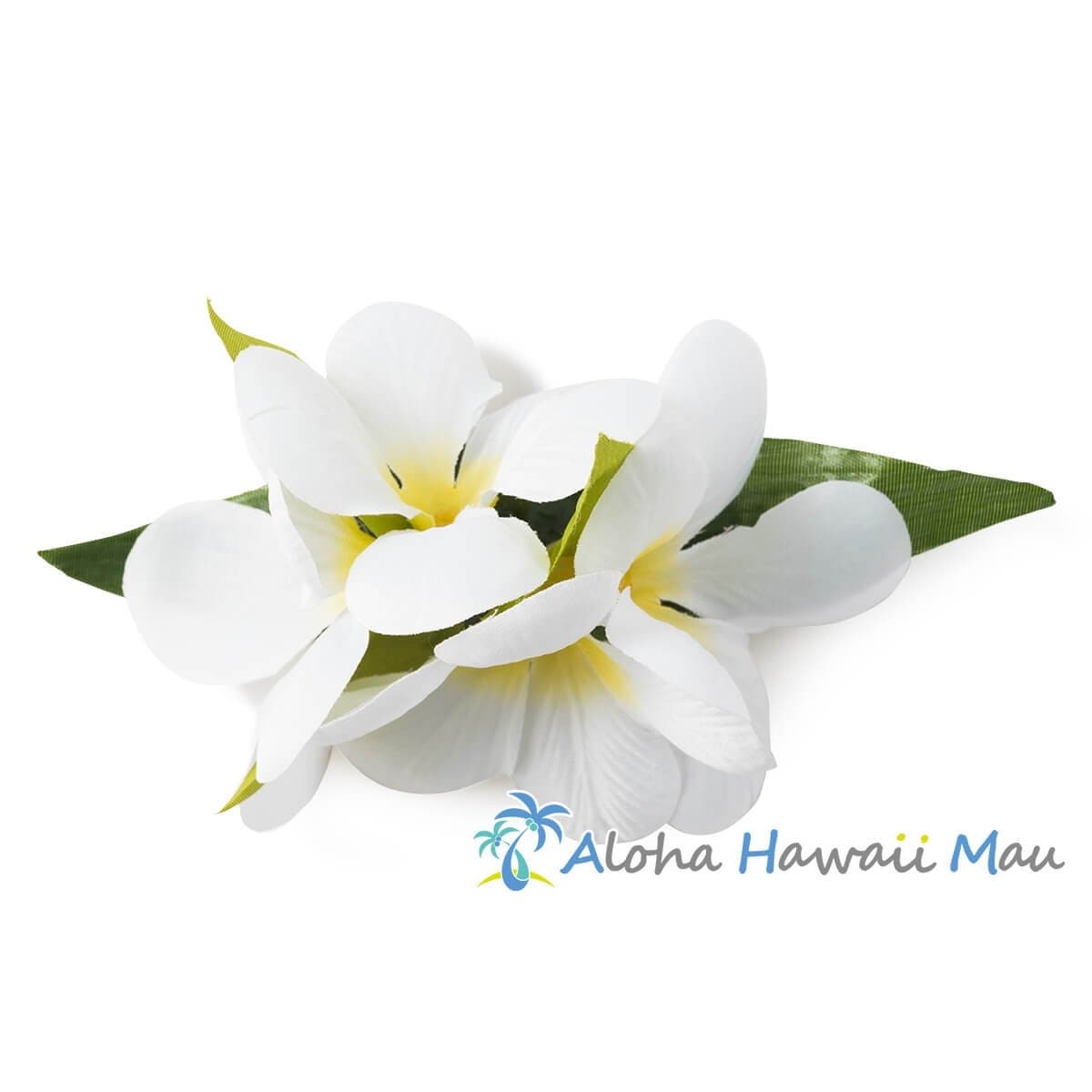 プルメリア フラ ヘアクリップ ホワイト Mサイズ フラ 髪飾り