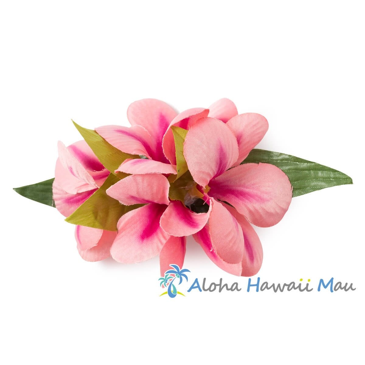 プルメリア フラ ヘアクリップ ピーチ Mサイズ フラ 髪飾り