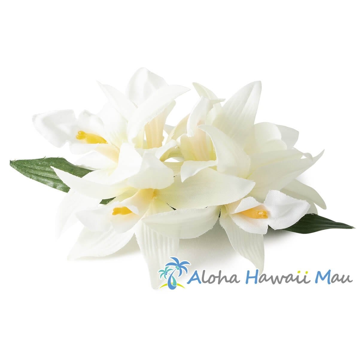 フラダンス 髪飾り バンダオーキッド 髪飾り Mサイズ ホワイト