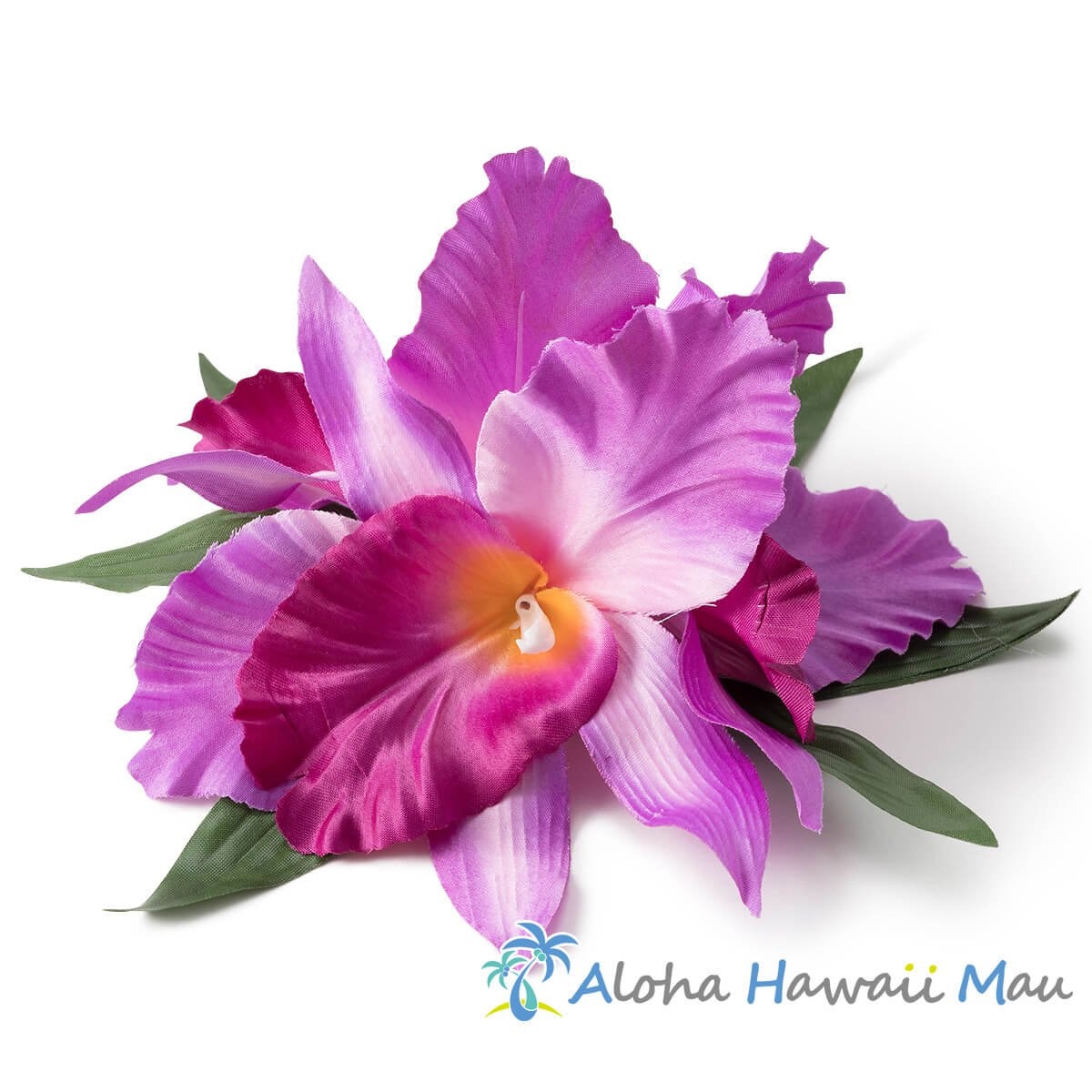 フラダンス 髪飾り ラージ カトレア オーキッド L ラベンダー