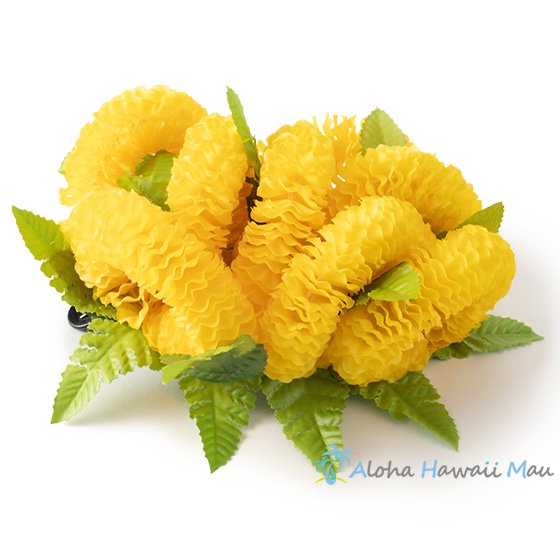 フラダンス 髪飾り イリマ ライトイエロー