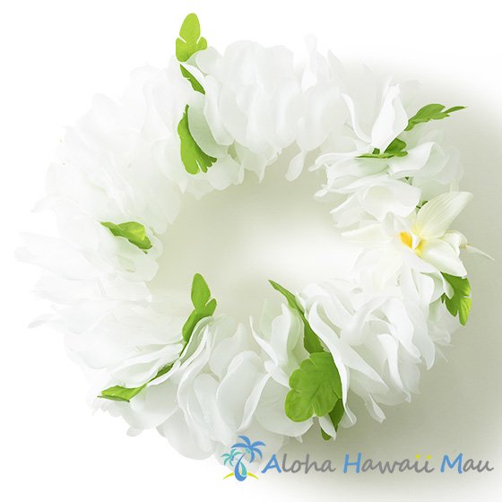 フラダンス ヘッドバンド（ポォ） フラワーヘッドバンド ホワイト