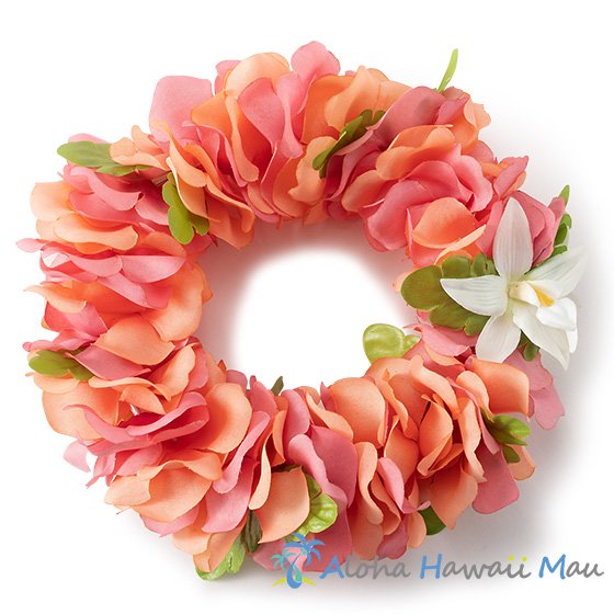 フラダンス ヘッドバンド（ポォ） フラワーヘッドバンド ピーチ/ピンク