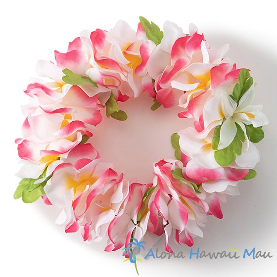 フラダンス ヘッドバンド（ポォ） フラワーヘッドバンド ピンク/ホワイト
