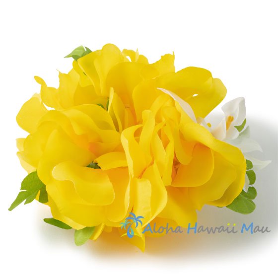 フラダンス フラワーブレスレット イエロー