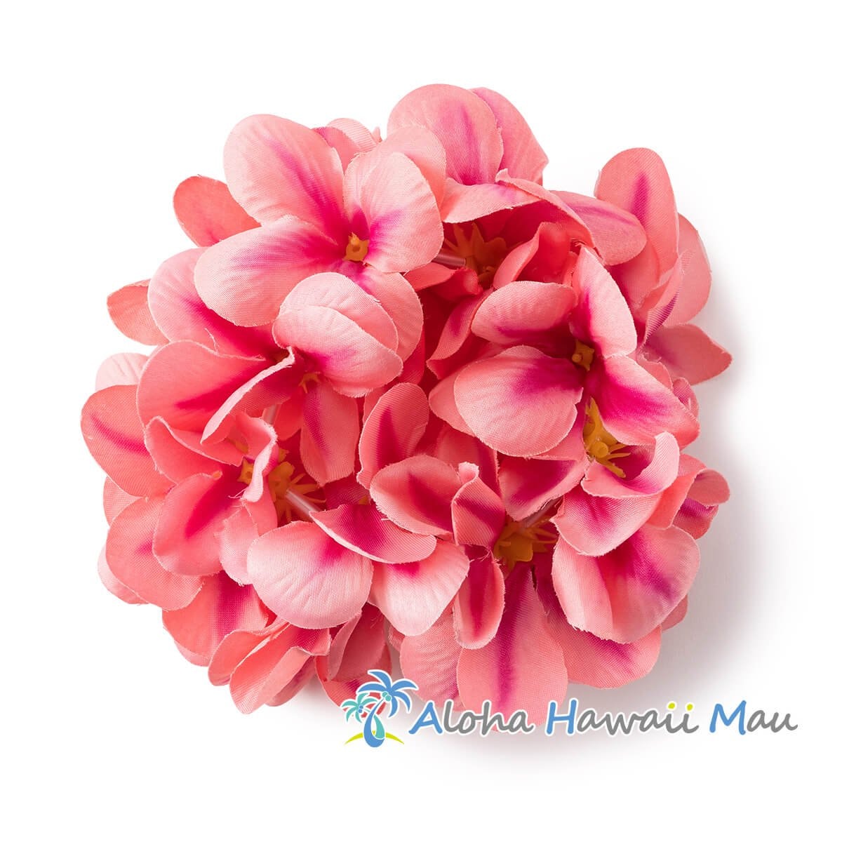 フラダンス ブレスレット アロハ プルメリア ダブル ブレスレット ピーチ