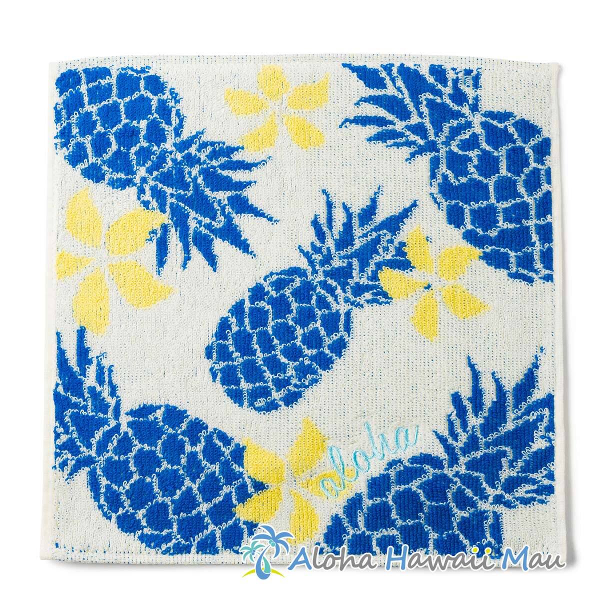 ハワイアン ハンドタオル パフアロハ タオルハンカチ〈ナチュラル〉