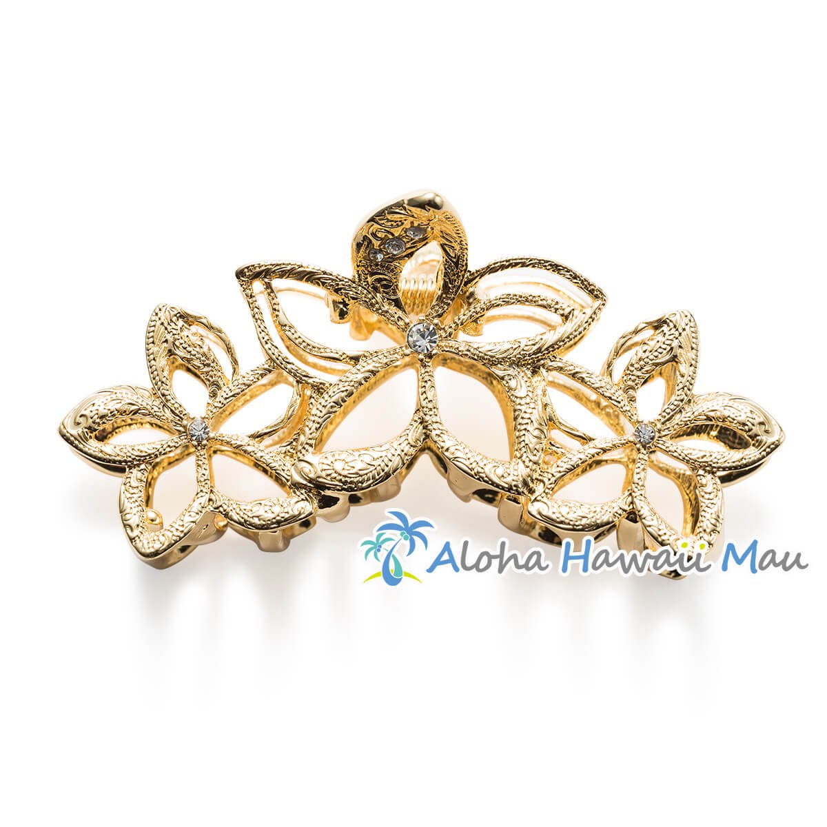 ハワイアン ヘアアクセサリー エコル プルメリア ヘアクリップ