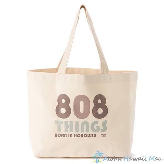 808THINGS トートバッグ ライトグレー