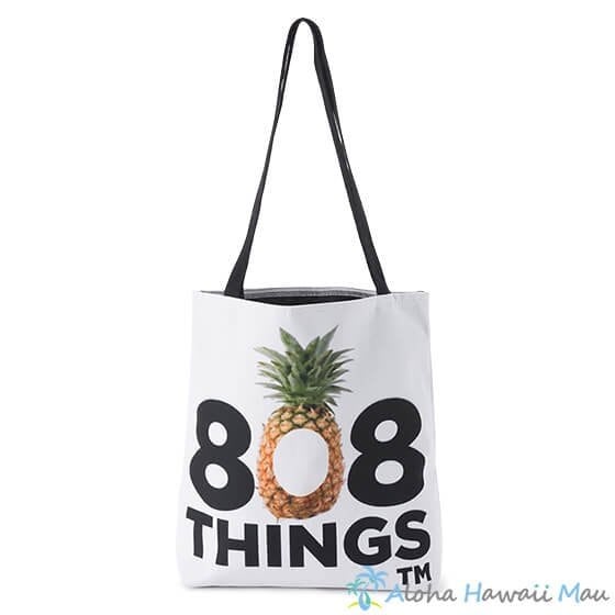 808THINGS 縦長トートバッグ パイナップル