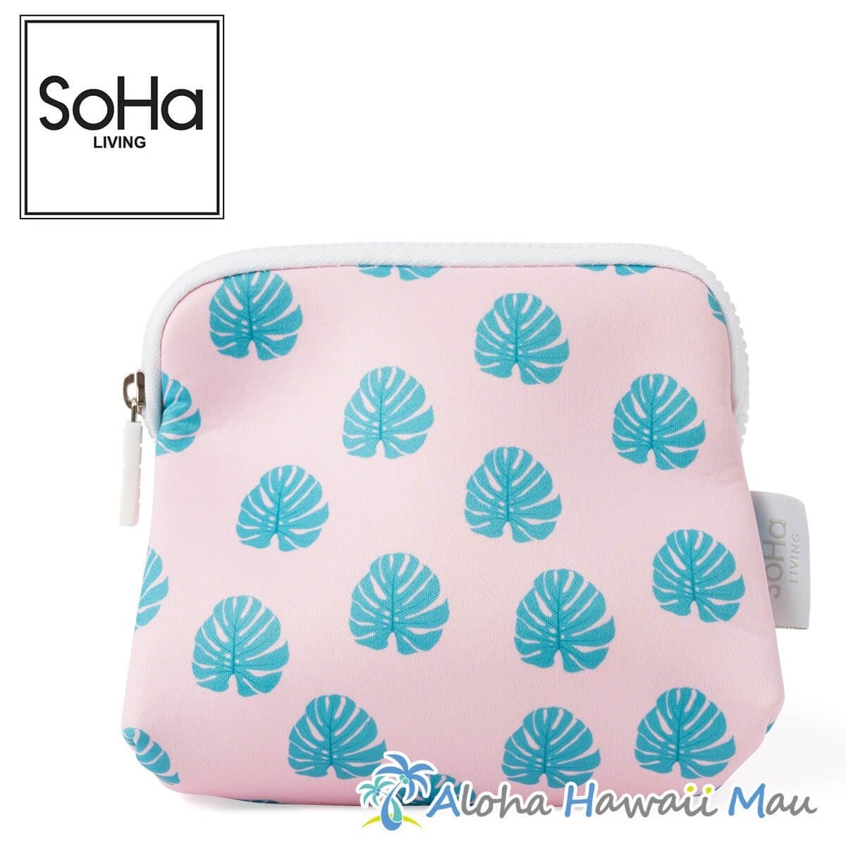 新品　ハワイ SOHA LIVING クッションカバー２枚セット SoHa Living クッションカバー グリーン モンステラ柄