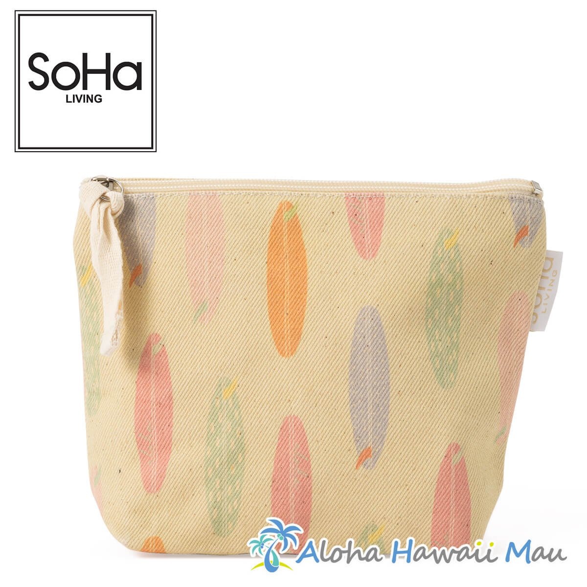 ハワイアン コスメポーチ サーフボード柄 SoHa Living | アクセサリー