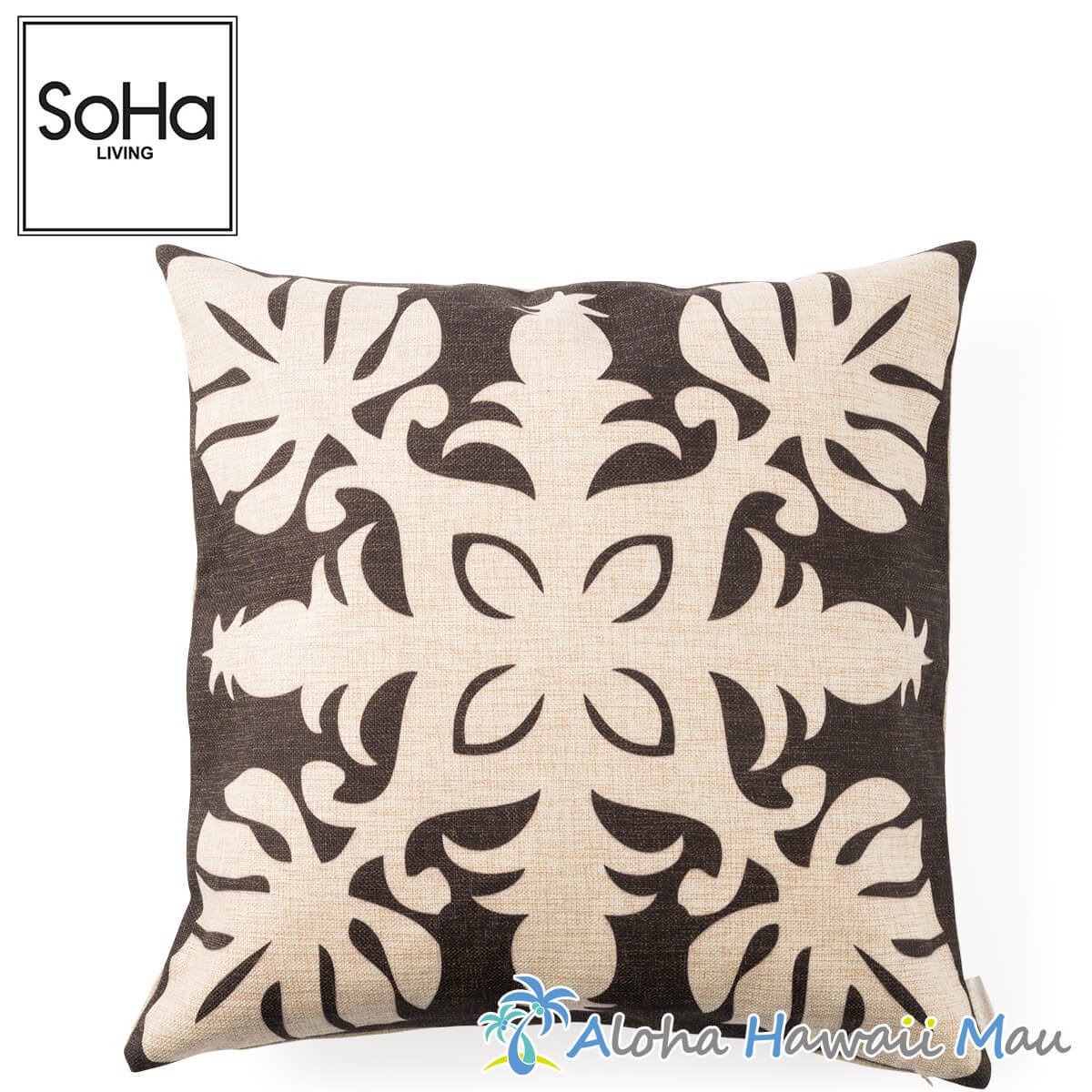 SoHa Living クッションカバー パイナップルキルト柄 50cm×50cm