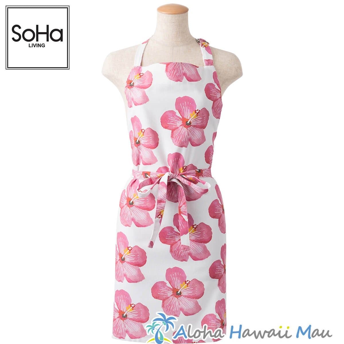 SoHa Living ソーハリビング エプロン ハイビスカス柄