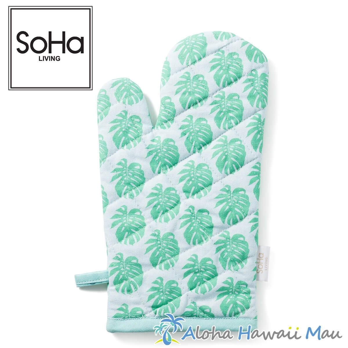 SoHa Living クッションカバー コーラル モンステラ柄 | アクセサリー