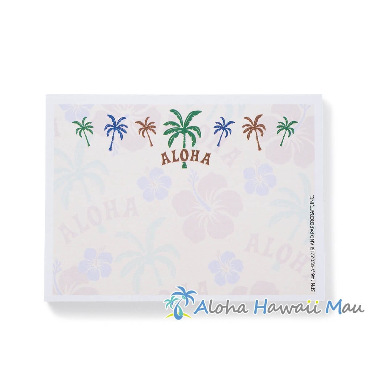 ハワイアン 付箋 アロハ パーム（ヤシ）柄 メモ用紙 ポストイット