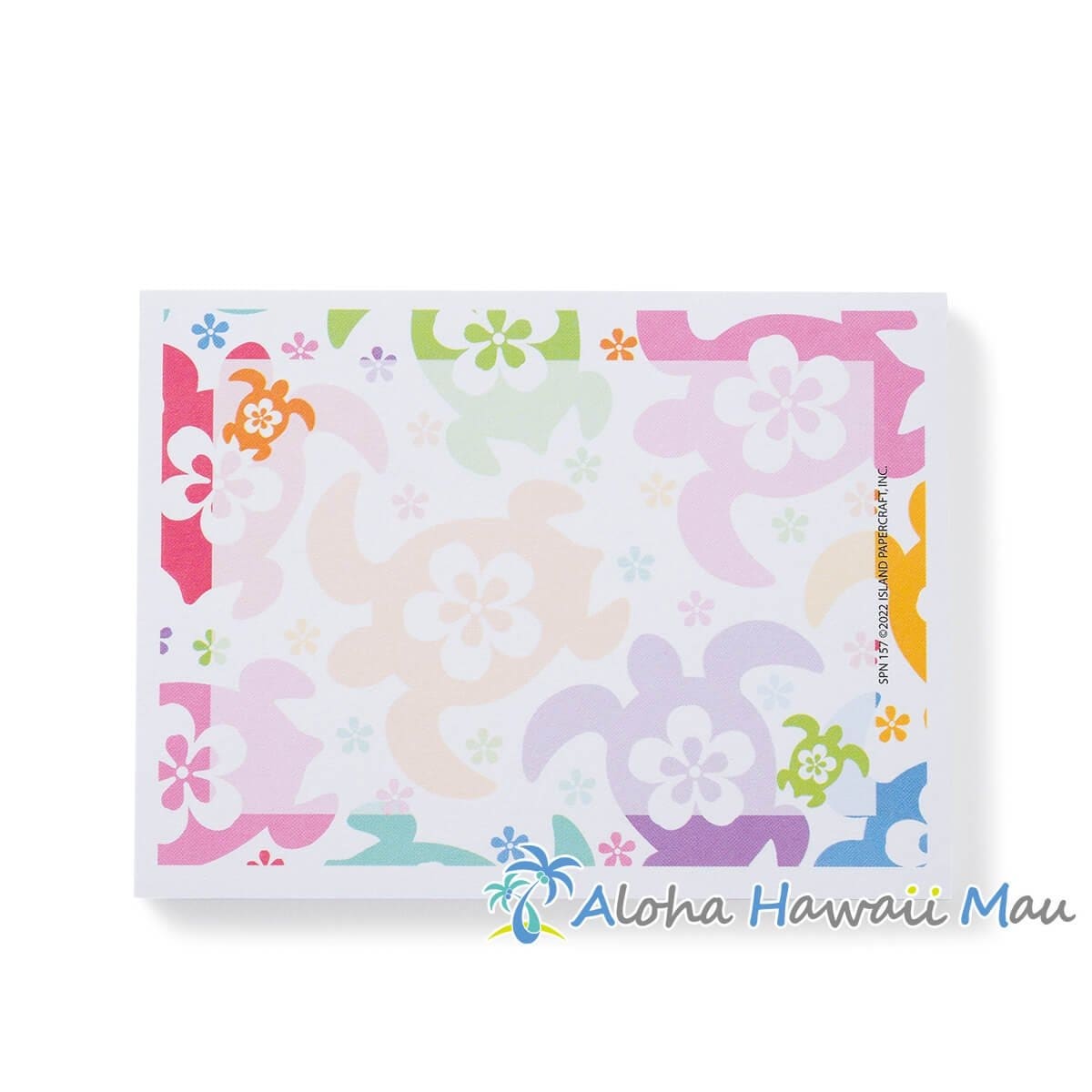 ハワイアン 付箋 レインボー ホヌ柄 メモ用紙 ポストイット