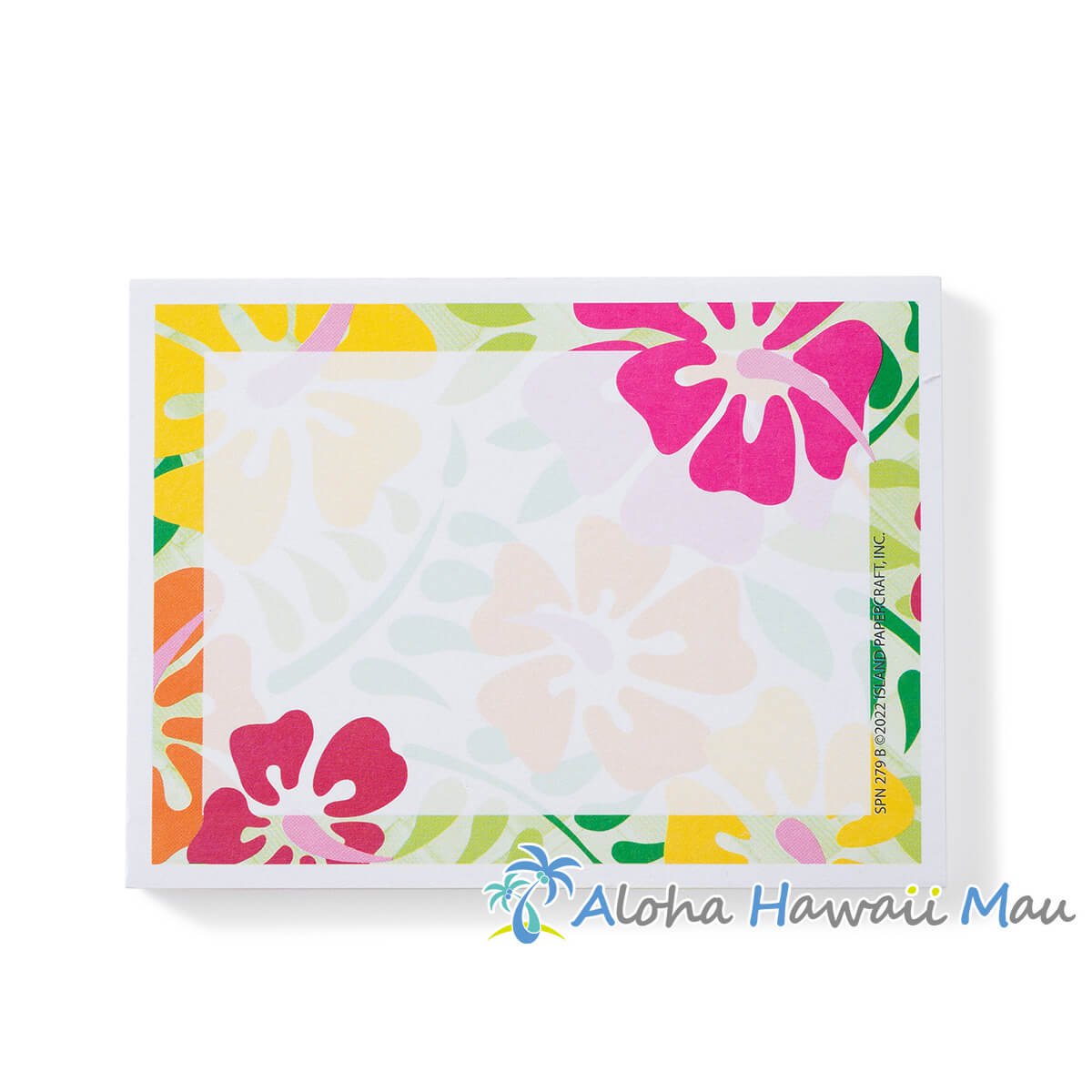 ハワイアン 付箋 ハイビスカス＆シダ柄 メモ用紙 ポストイット
