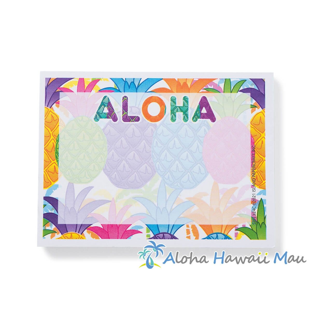 ハワイアン 付箋 アロハ パイナップル柄 メモ用紙 ポストイット