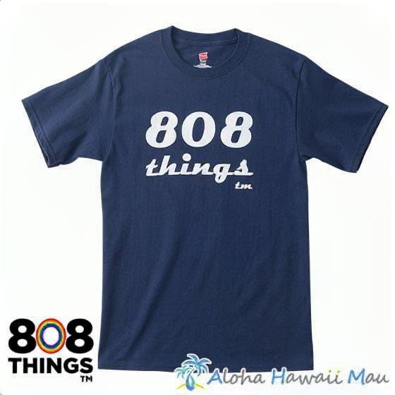 808THINGS  Tシャツ メンズ 半袖 ネイビー