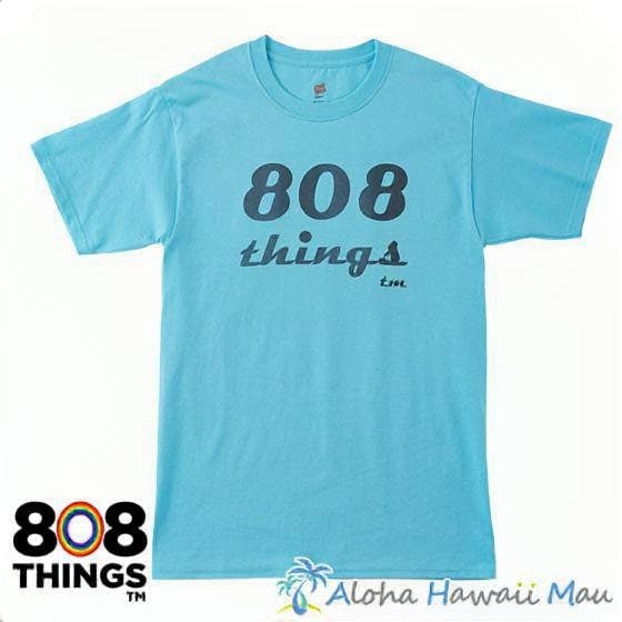 808THINGS  Tシャツ メンズ 半袖 スカイブルー